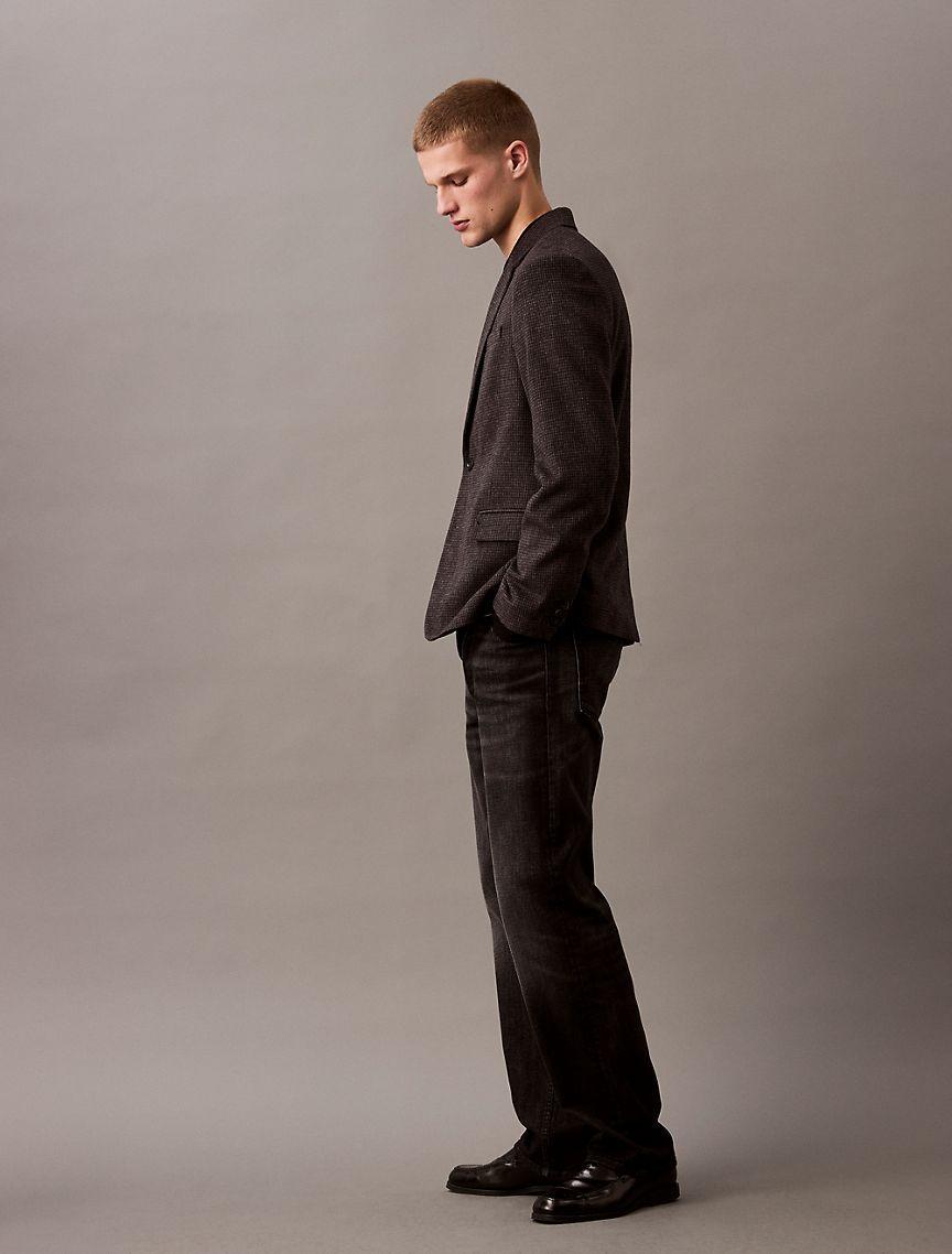 Wool Blend Slim Blazer Product Image