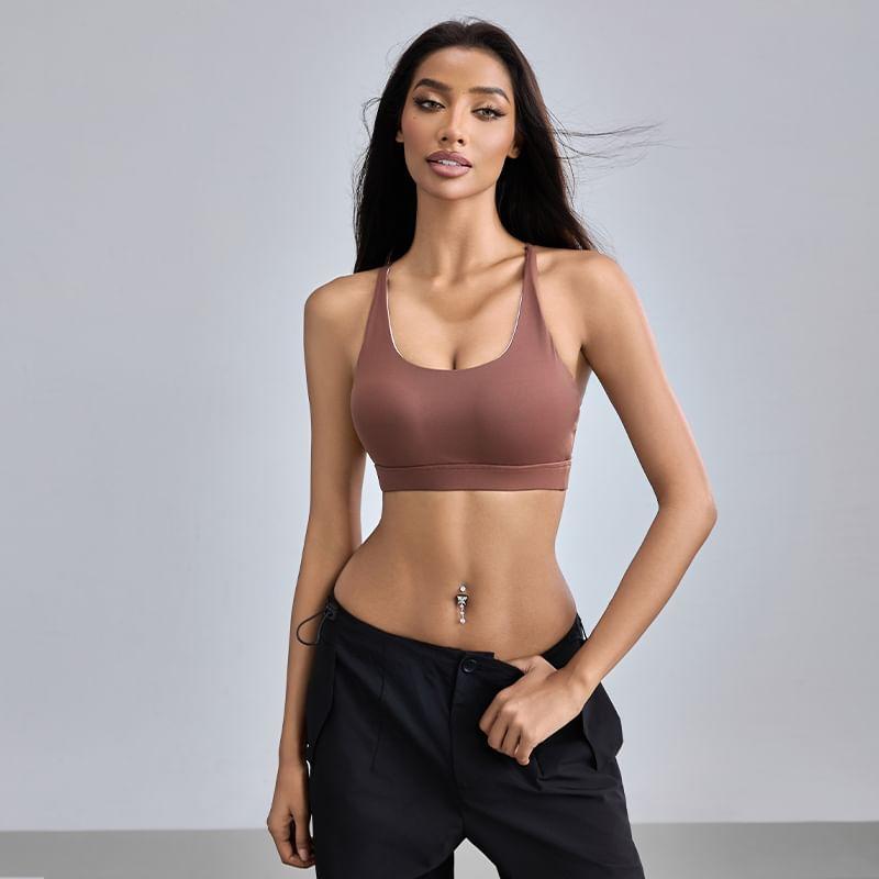 Plain Sports Bra Product Image