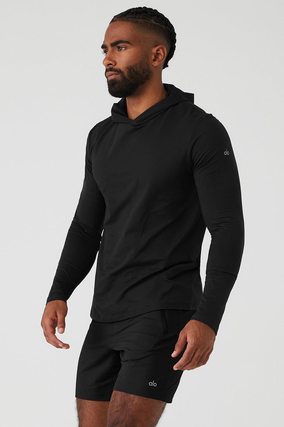 Conquer Reform Long Sleeve With Hood - Black Male Product Image