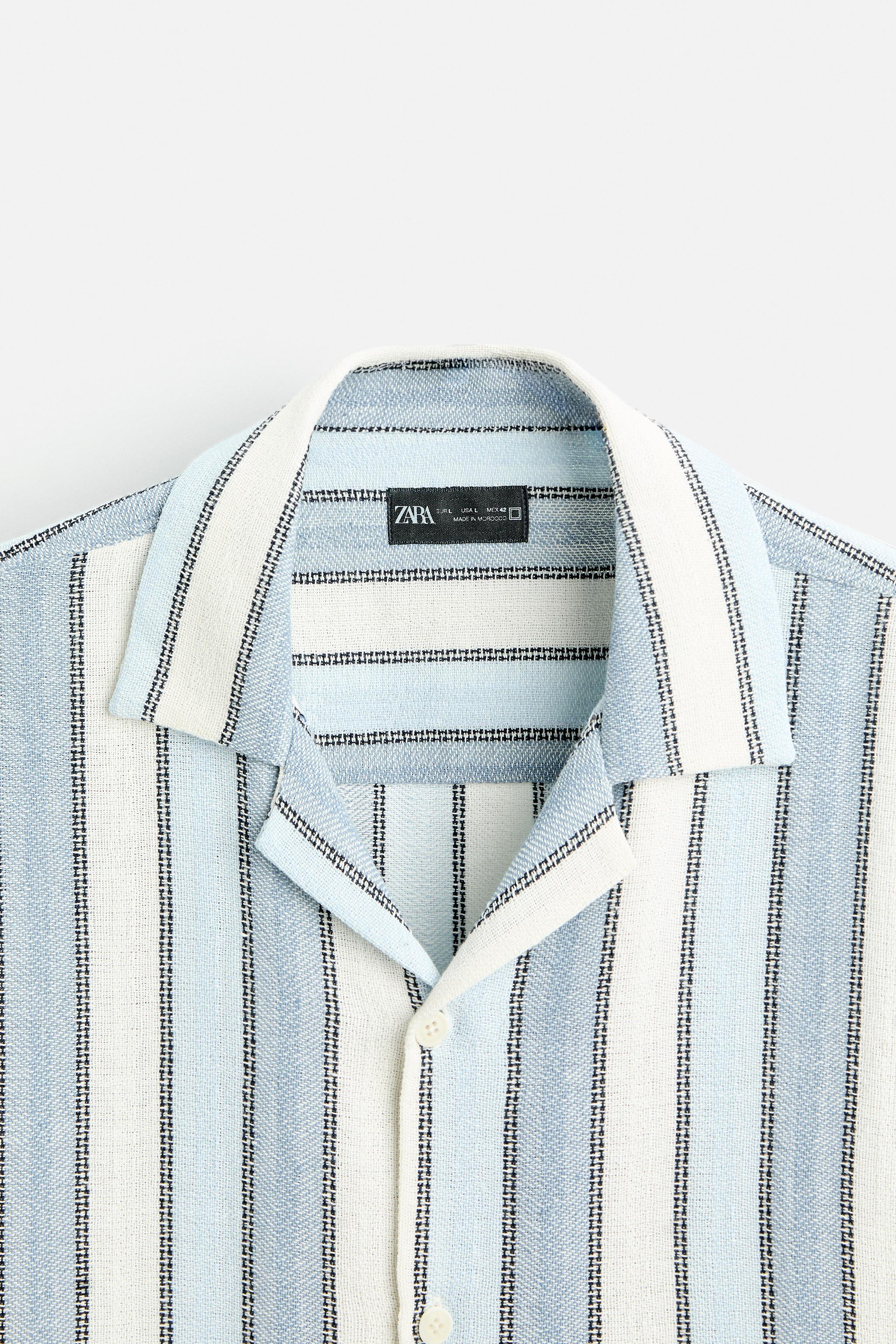 TEXTURED STRIPED SHIRT Product Image