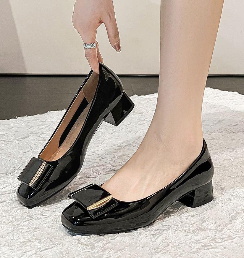 Block Heel Patent Pumps product image