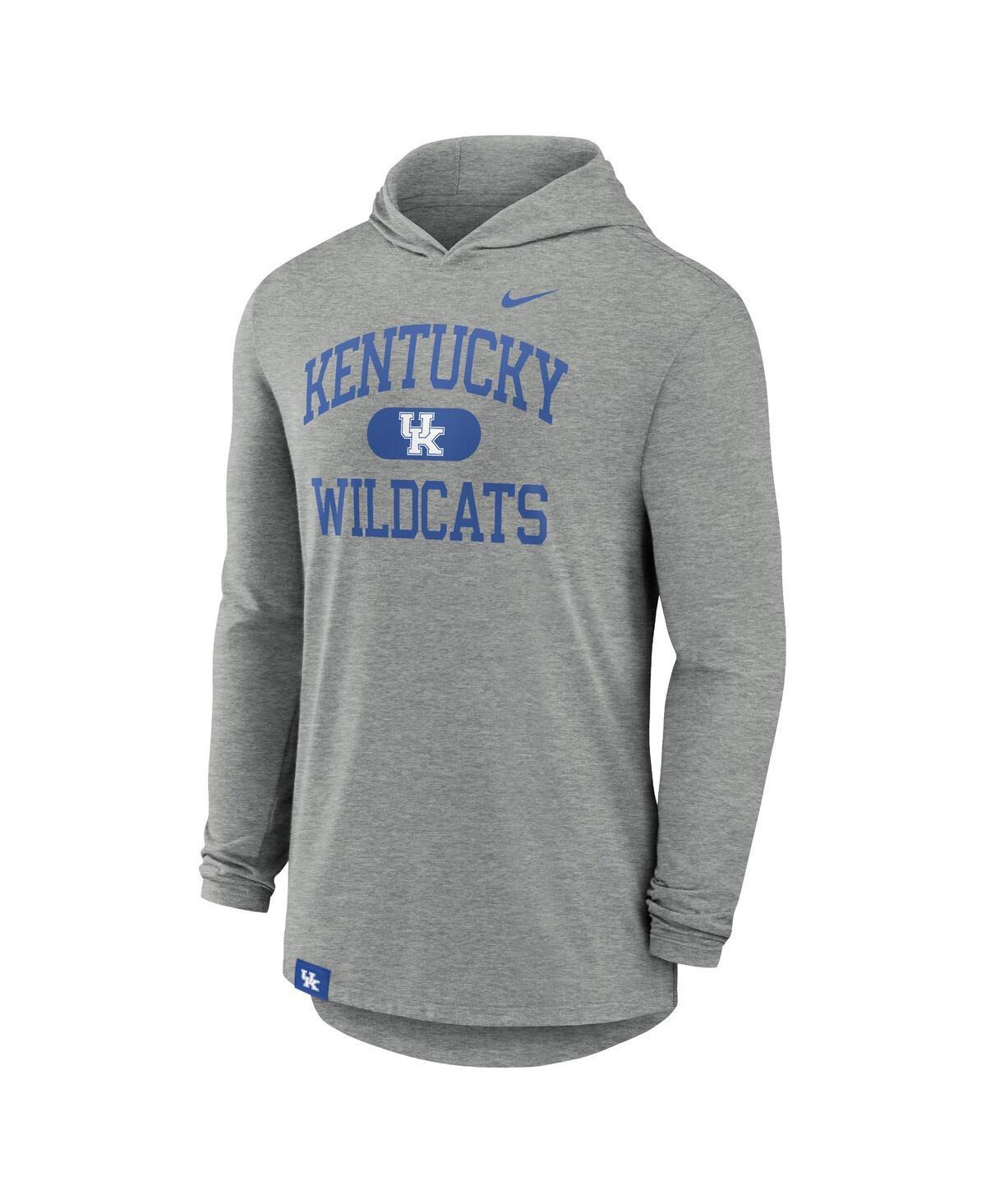 NIKE Men's Heather Gray Kentucky Wildcats Blitz Hoodie Long Sleeve T-shirt Product Image