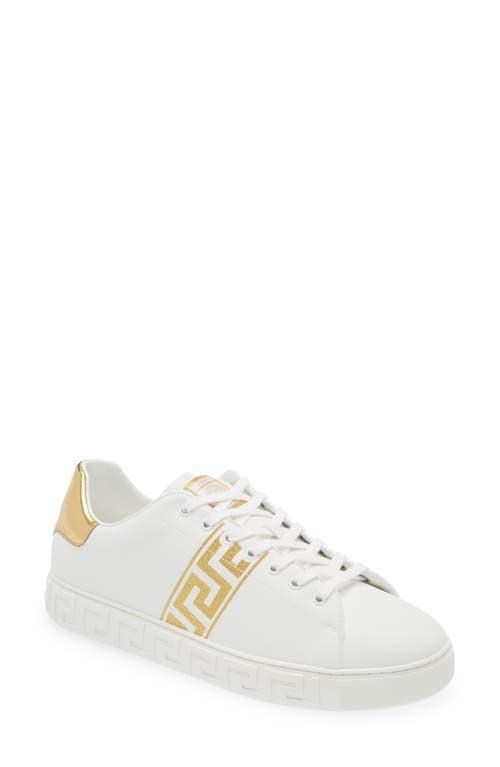 Mens La Greca Leather Low-Top Sneakers Product Image