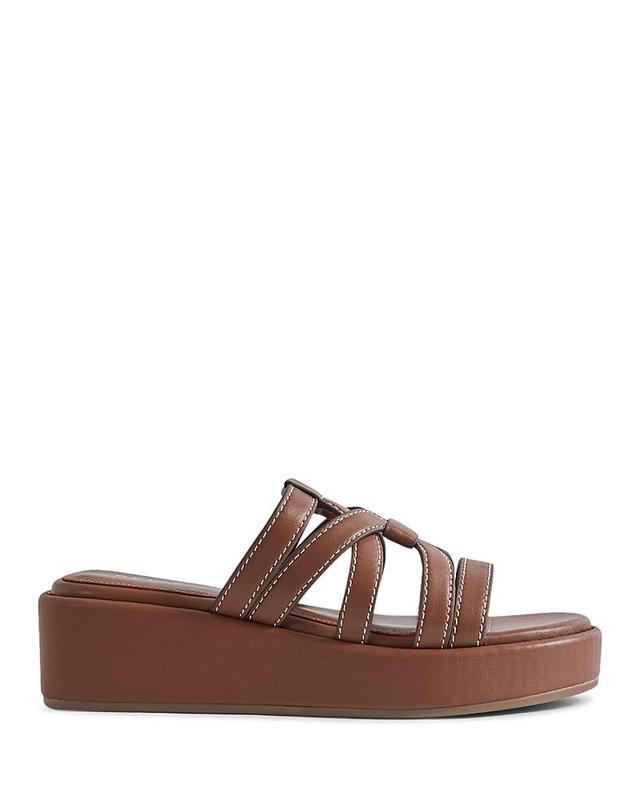 Reiss Womens Naya Strappy Leather Platform Sandals Product Image