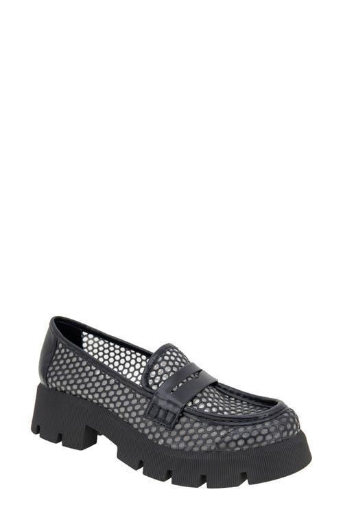 BCBGeneration Rama Mesh Lugged Platform Penny Loafers Product Image