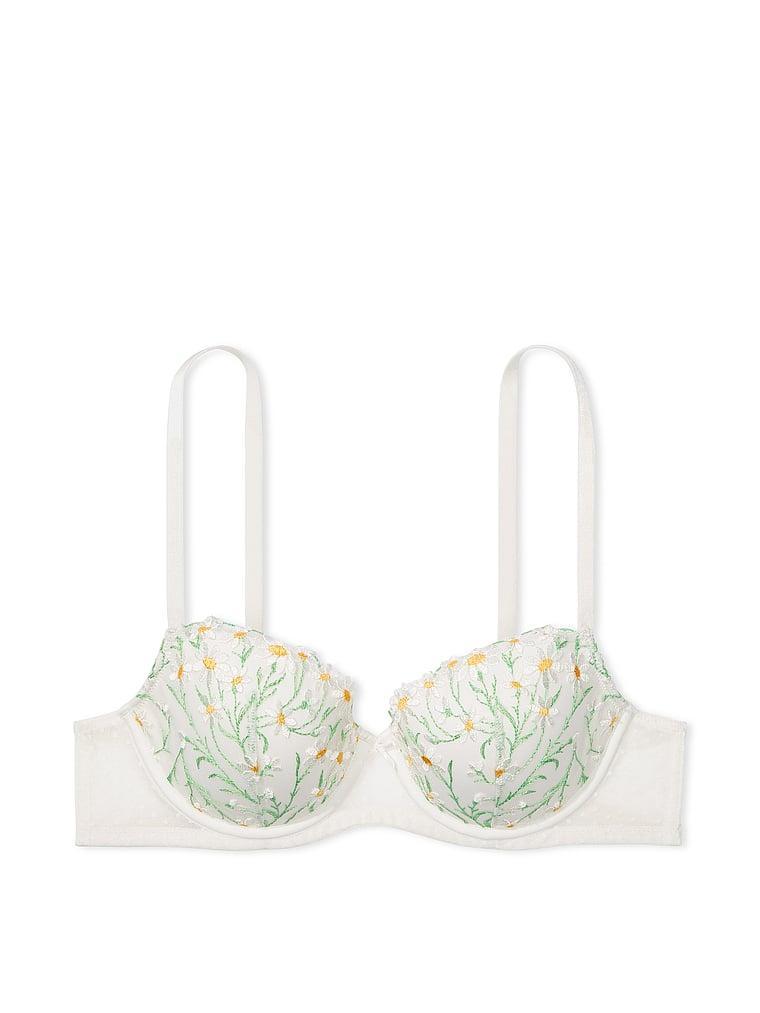 Daisy Chain Embroidery Lightly Lined Demi Bra Product Image