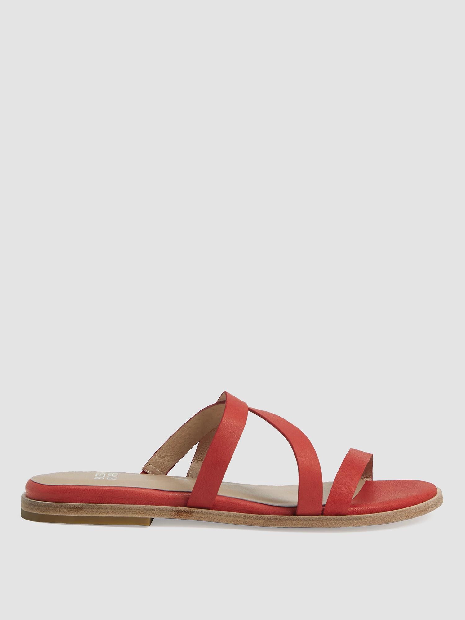 EILEEN FISHER Kira Tumbled Leather Sandalfemale Product Image