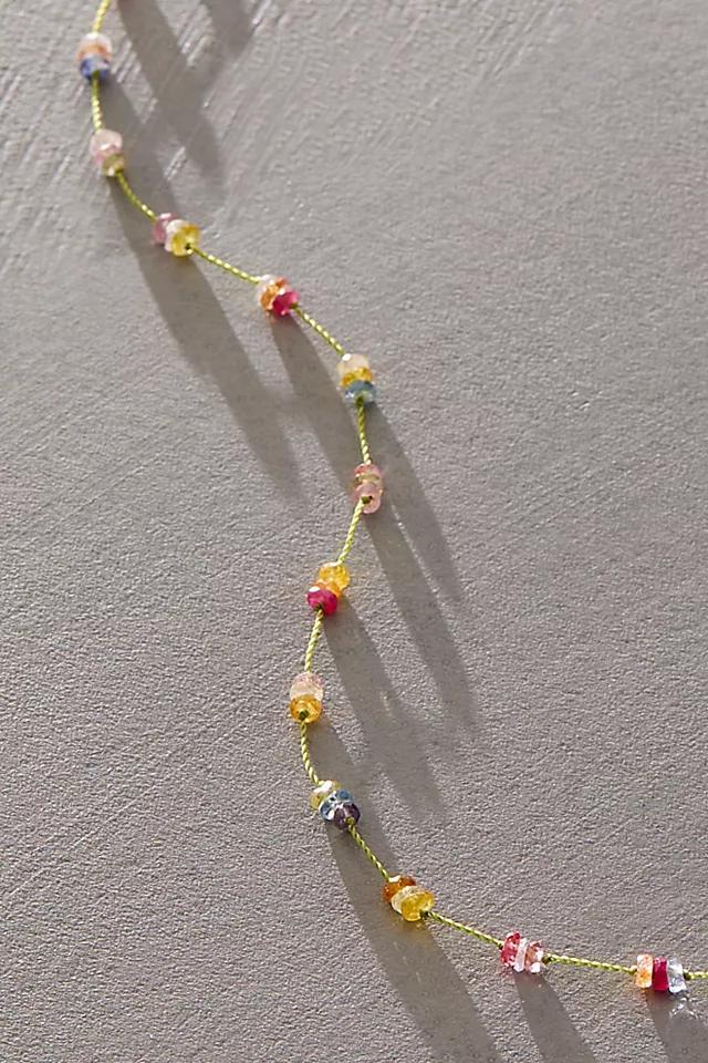 See Real Flowers Rainbow Necklace Product Image