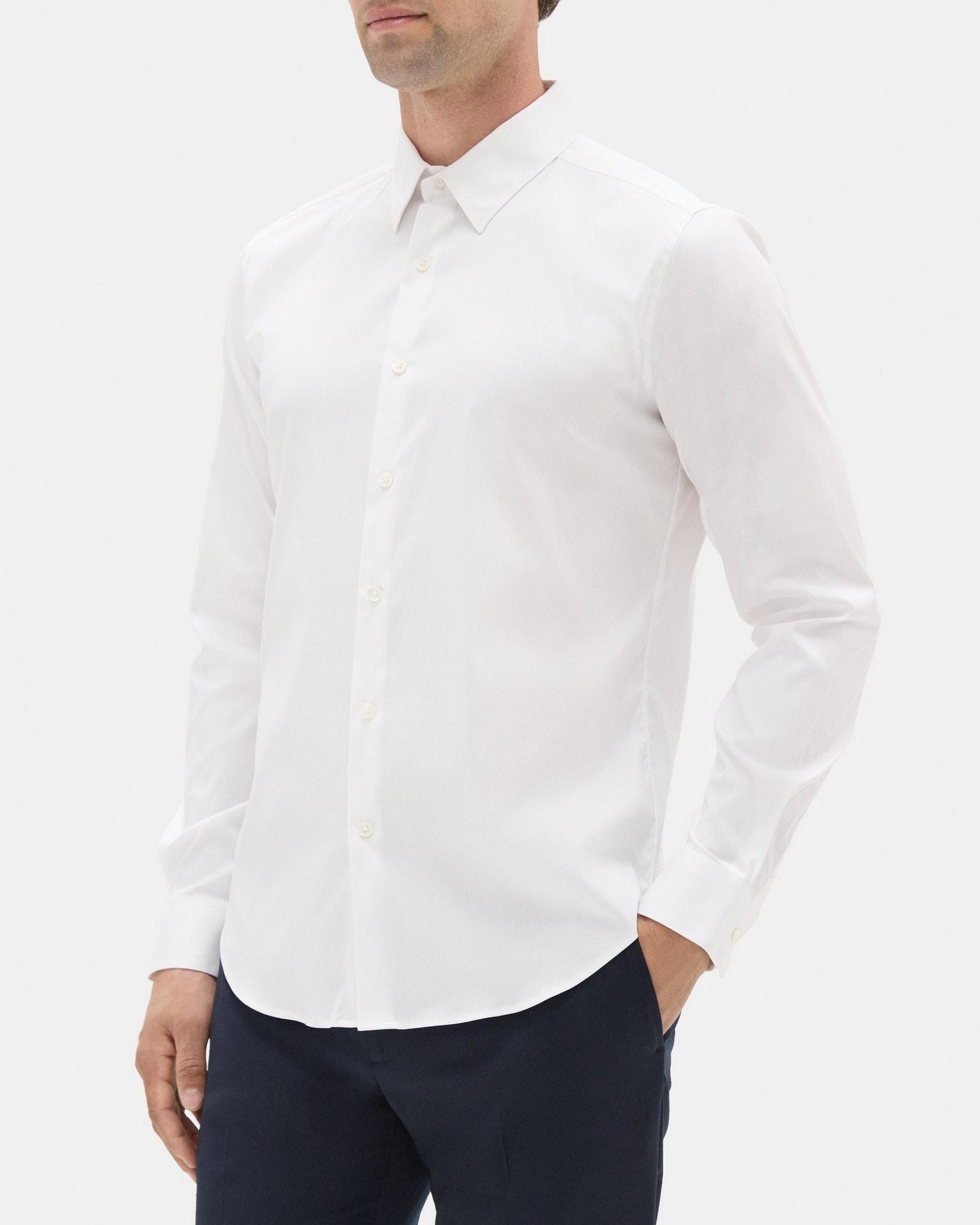 Tailored Shirt In Stretch Cotton Product Image