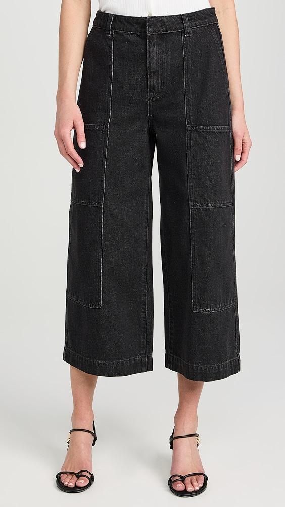 Vince Mid Rise Utility Crop Wide Pants | Shopbop Product Image