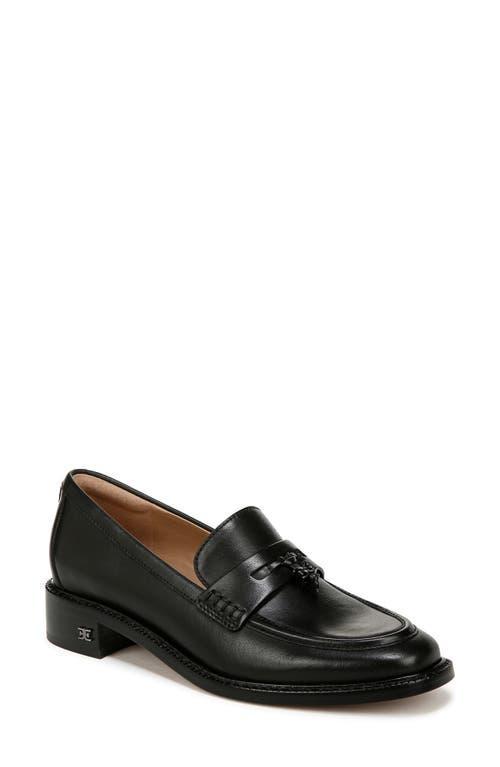 SAM EDELMAN Denise Tassel Penny Loafer Black Leather Product Image