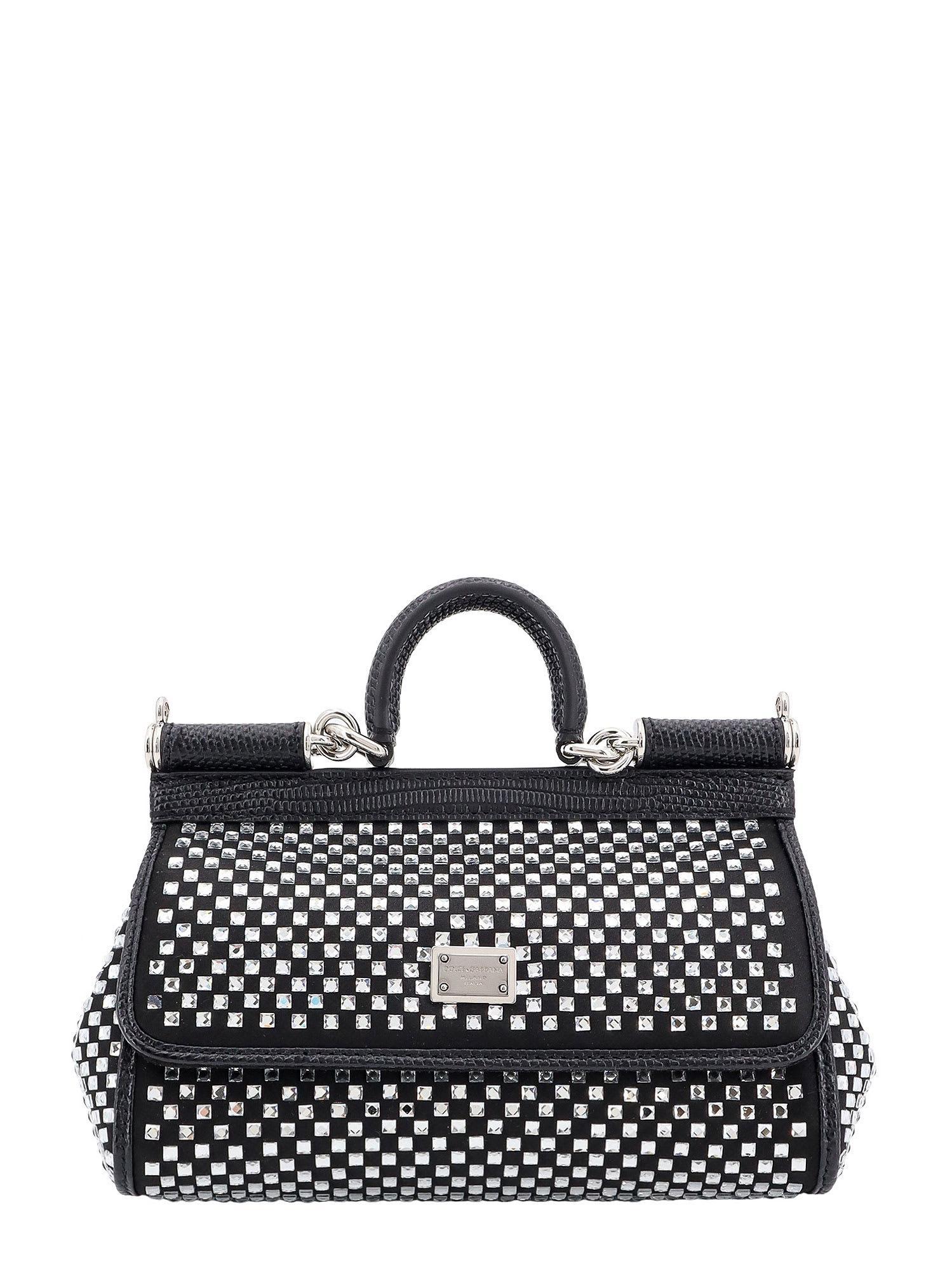 Sicily Handbag In Black/silver Product Image