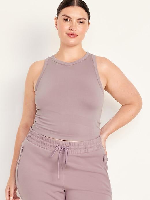 Fitted Seamless Crop Tank Top Product Image