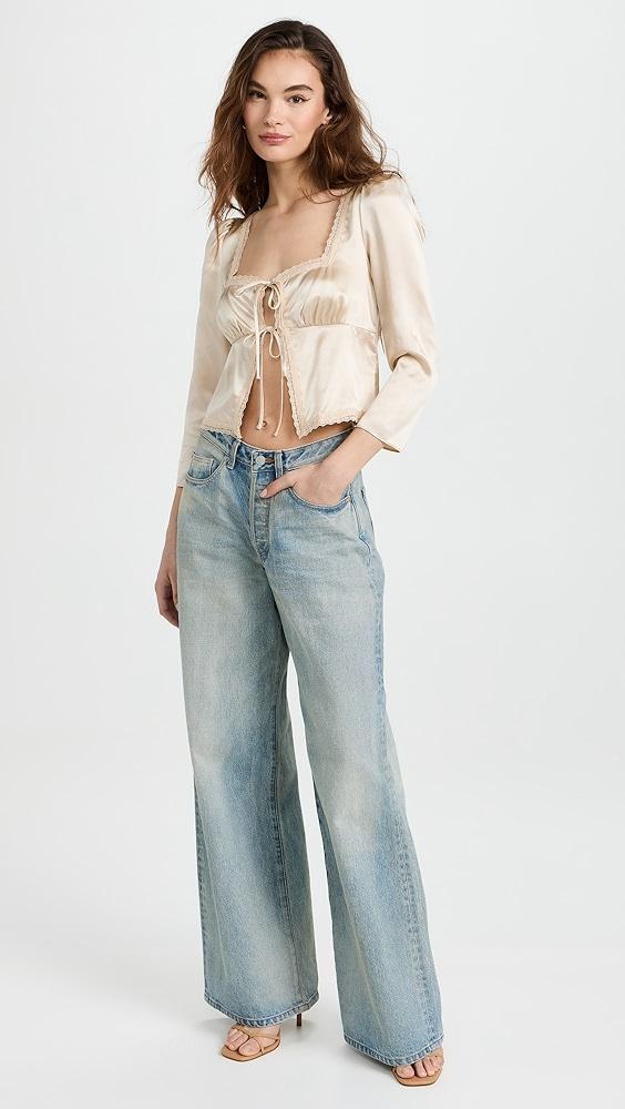 Reformation Lucinda Silk Top | Shopbop Product Image