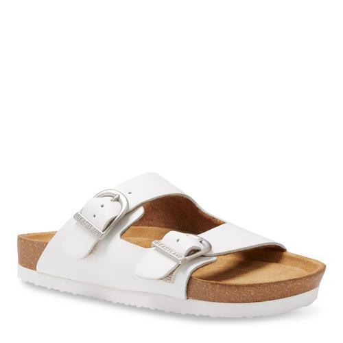 Eastland Cambridge Womens Slide Sandals White Product Image