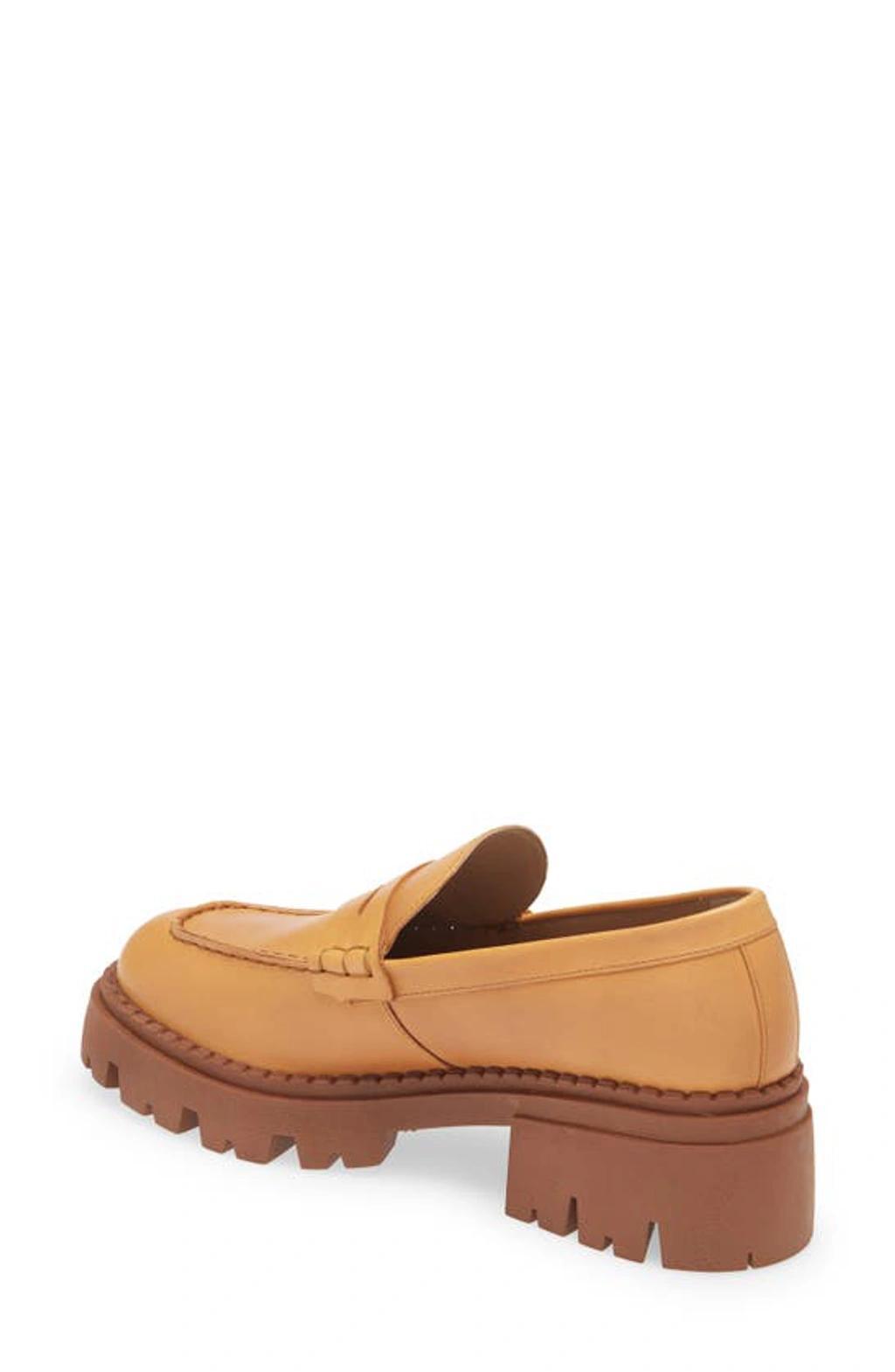 Lyra Lug Sole Loafer In Yellow Product Image