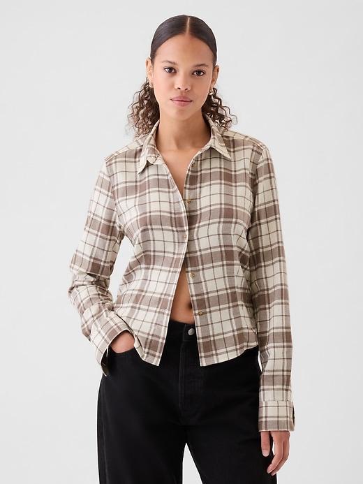 Organic Cotton Cropped Shirt Product Image