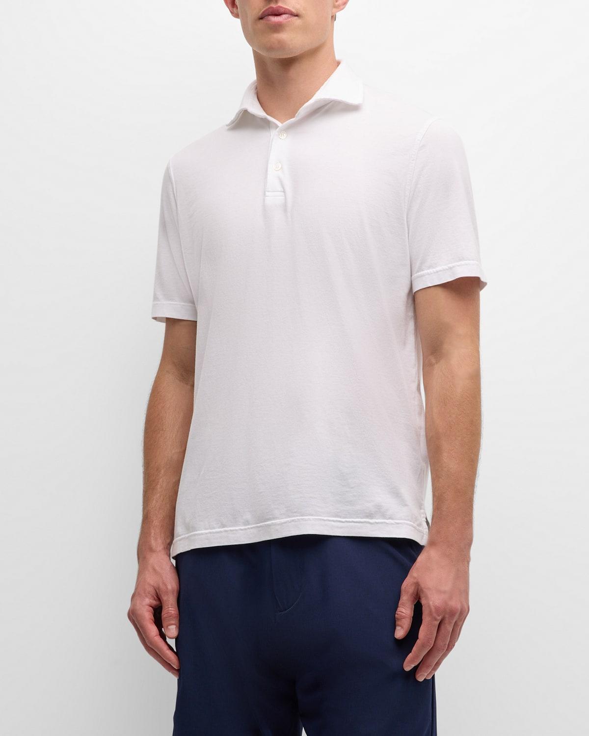 Mens Zero Cotton Jersey Frosted Polo Shirt Product Image