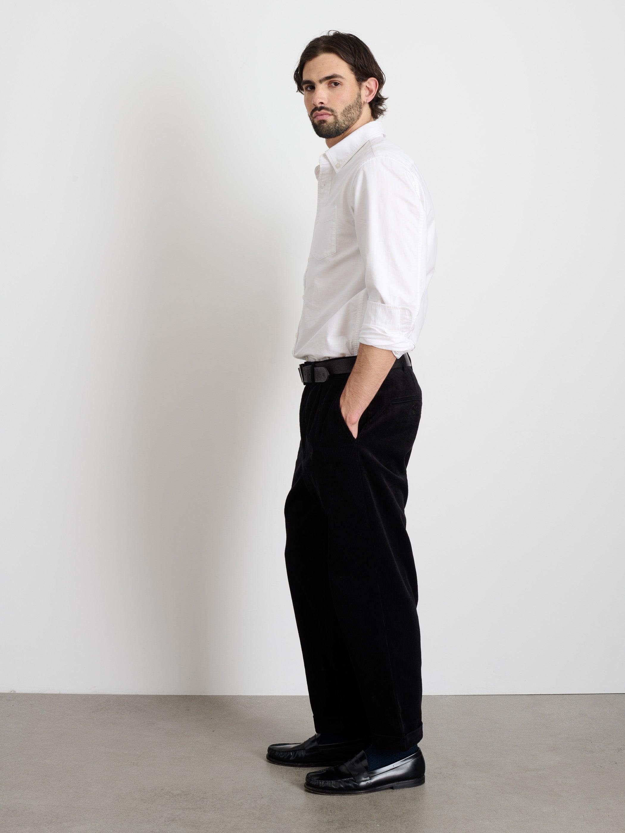 Standard Pleated Pant in Corduroy Male Product Image