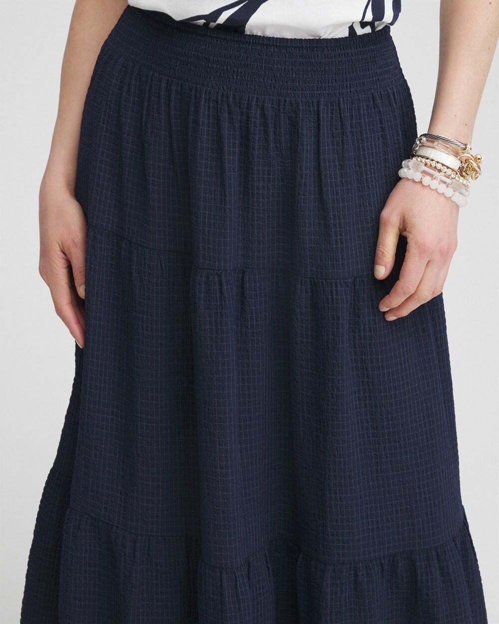 Smocked Waist Tiered Skirt Product Image