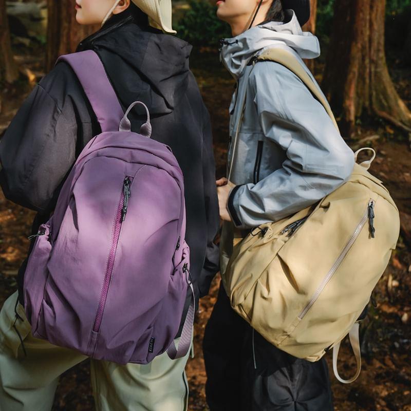 Nylon Plain Backpack Product Image