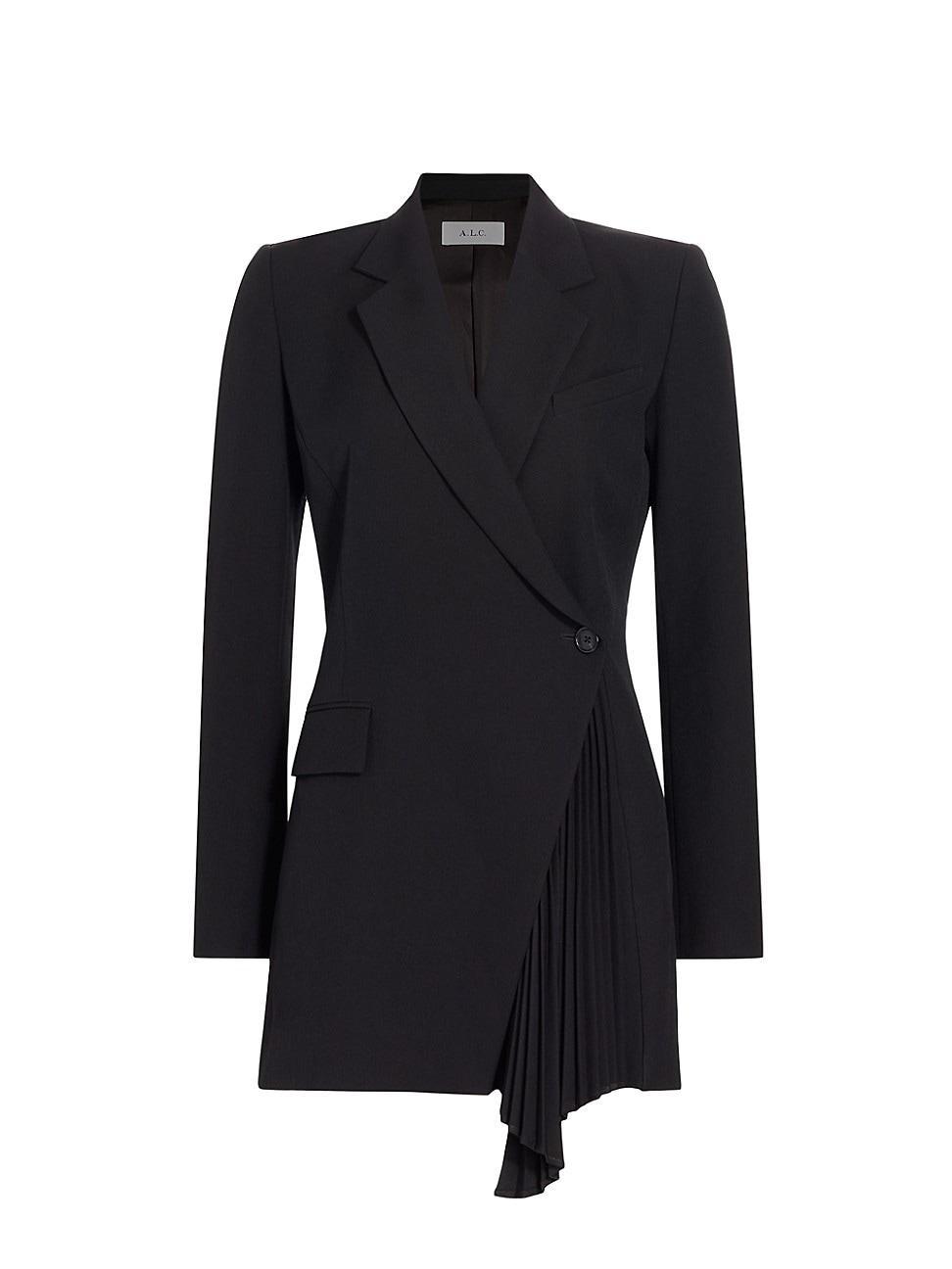 Womens Juliet Pleated Blazer Minidress Product Image