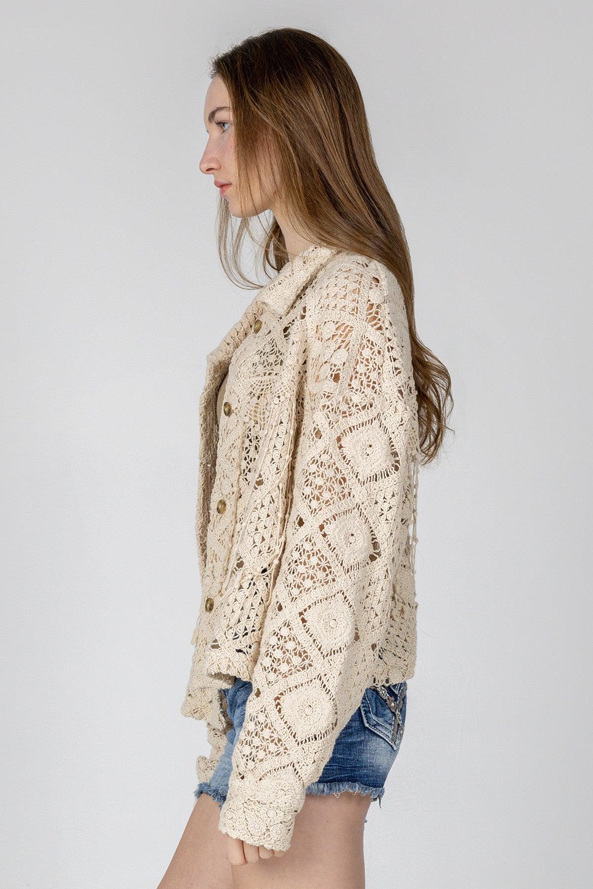 Macrame Crochet Jacket Product Image