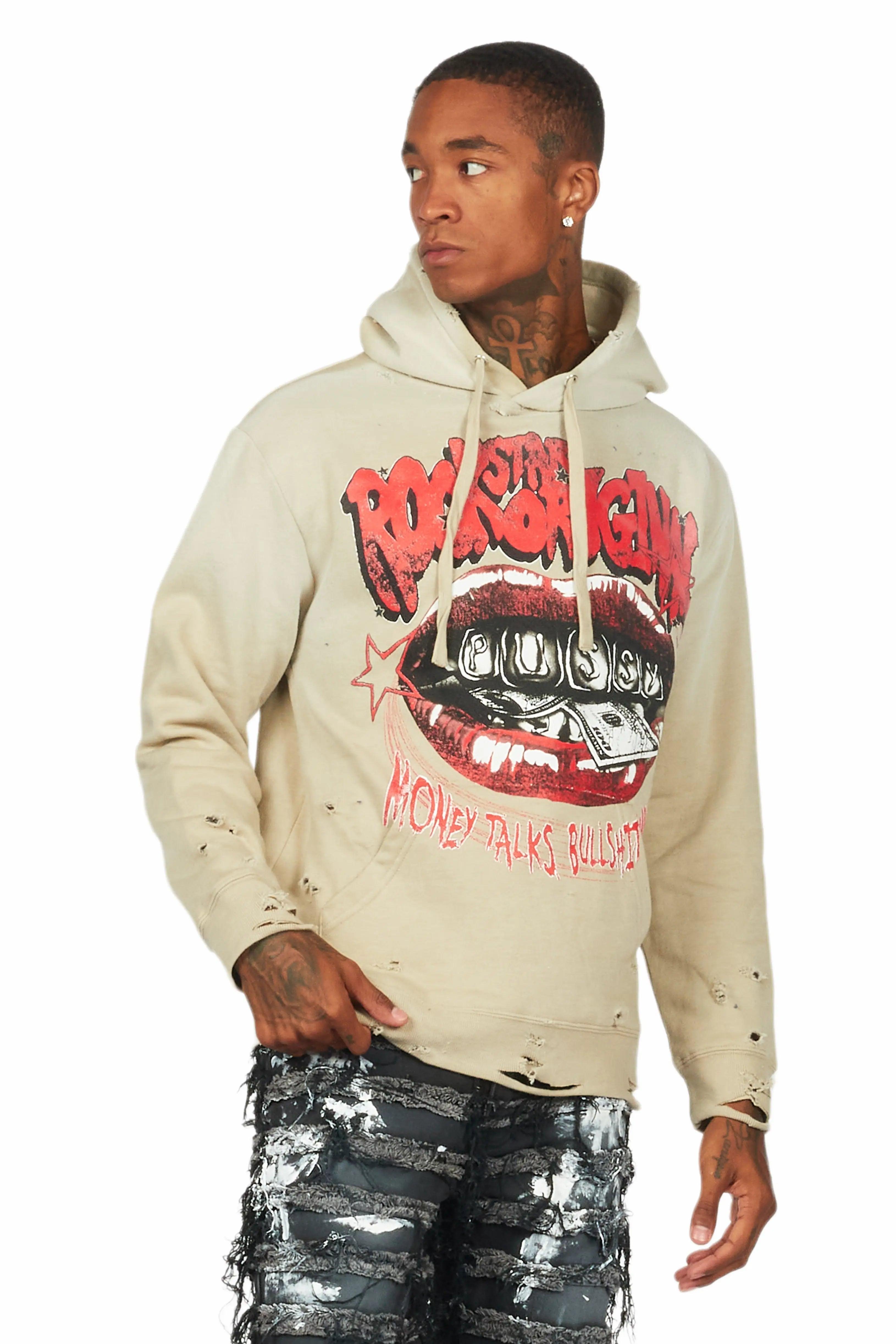 Bloke Sand Graphic Hoodie Male Product Image