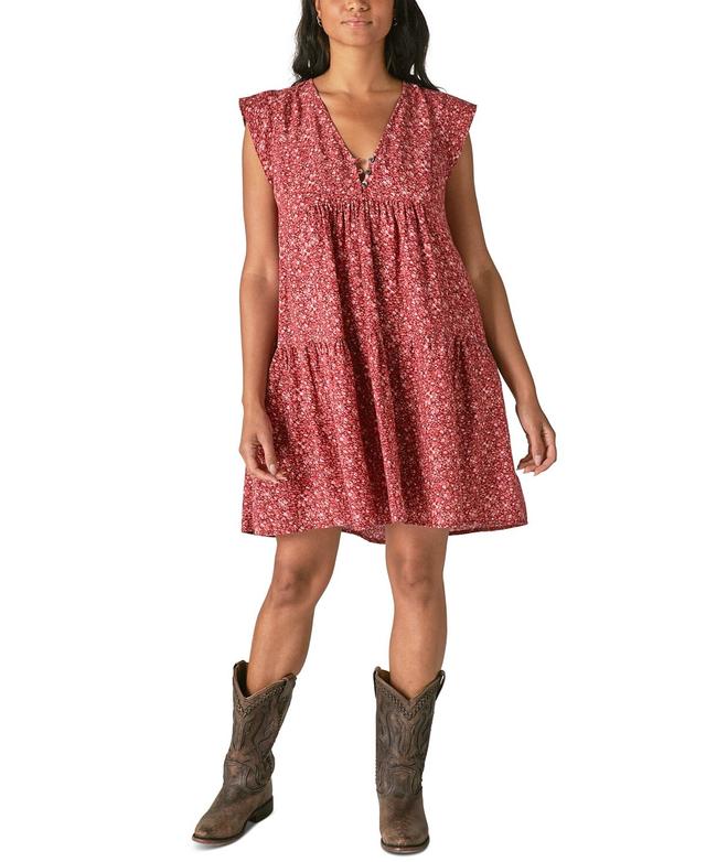 Lucky Brand Womens Floral-Print Mini Dress Product Image