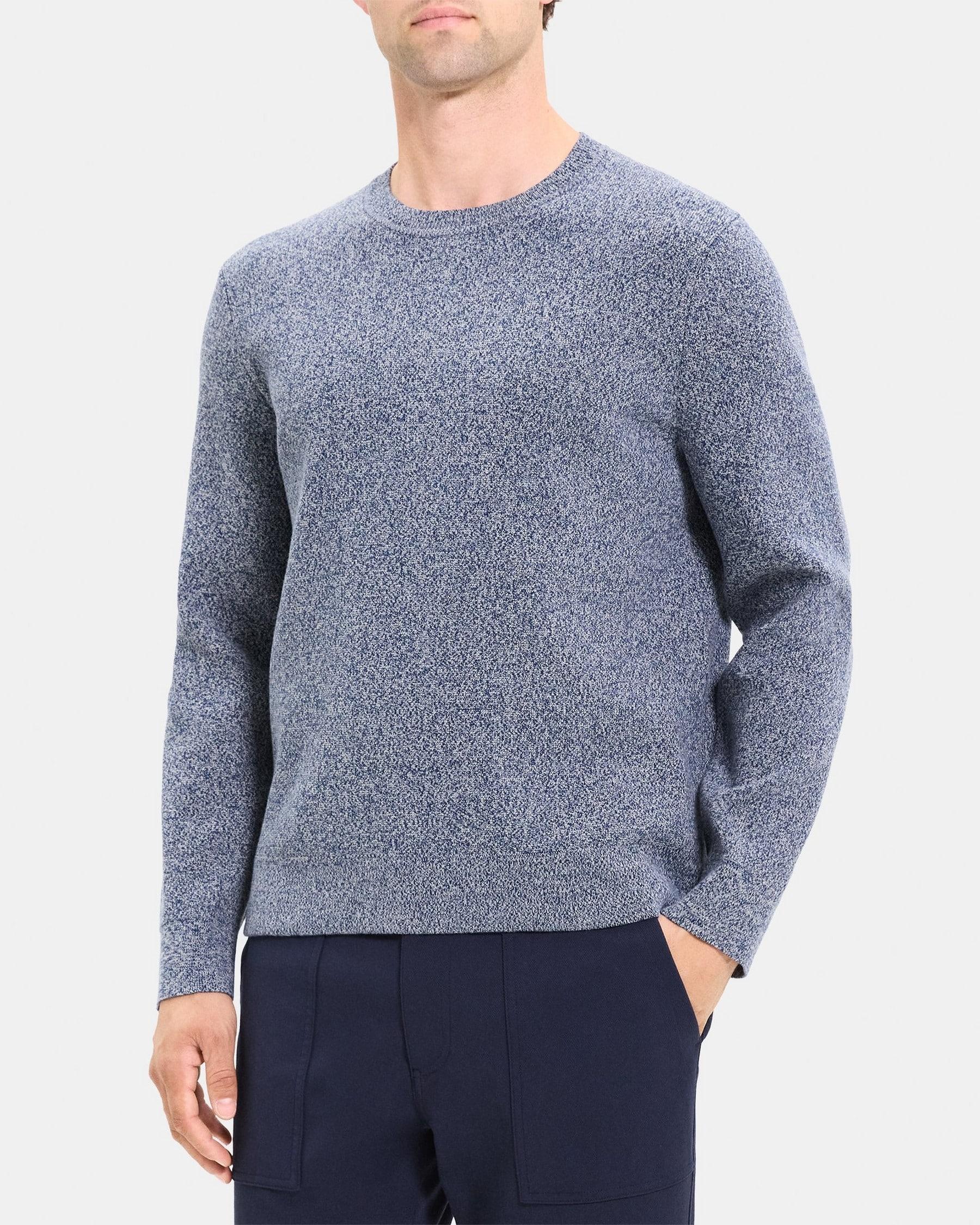 Crewneck Sweater in Marled Cotton Product Image