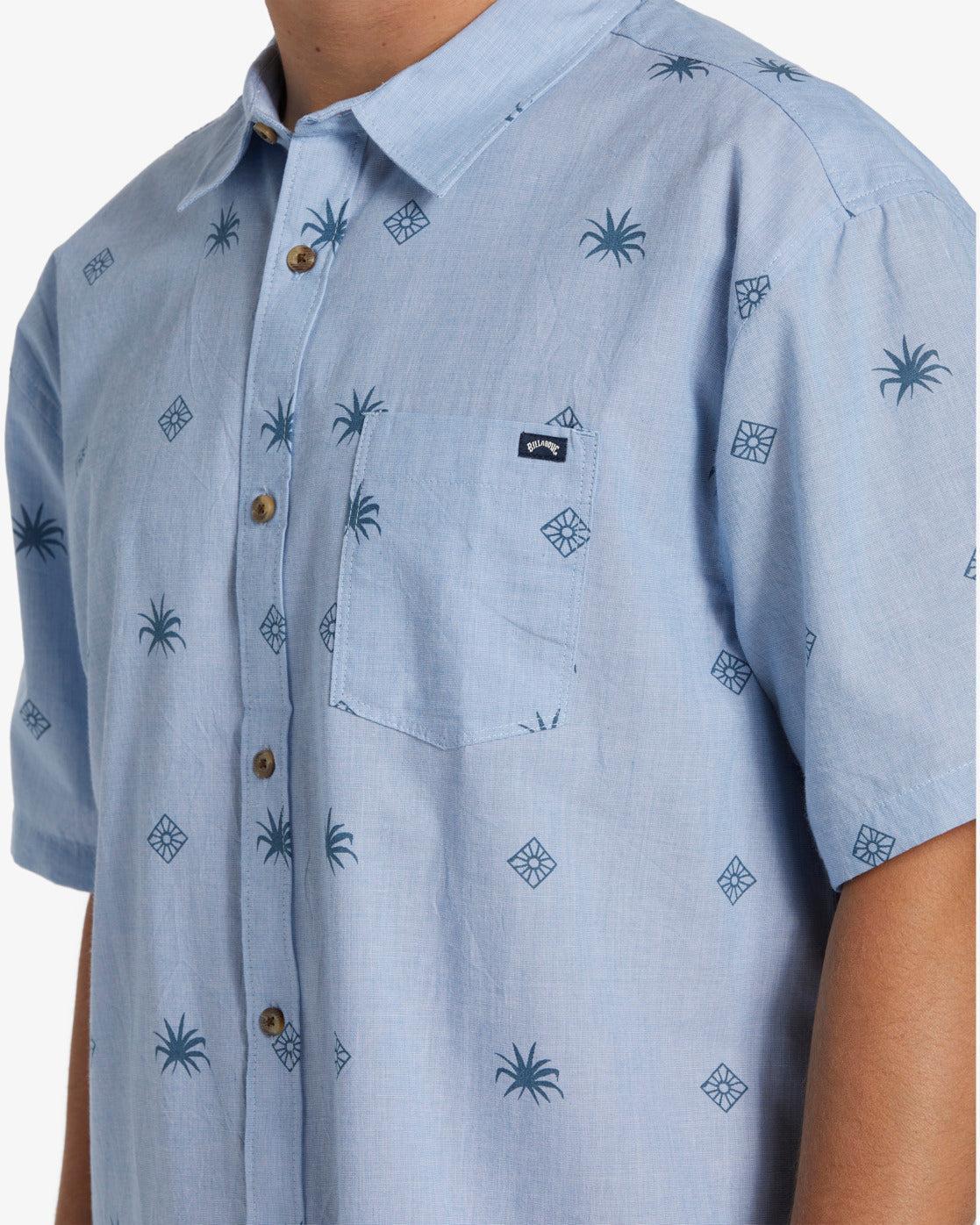 Sundays Mini Short Sleeve Shirt - Blue Suede Male Product Image