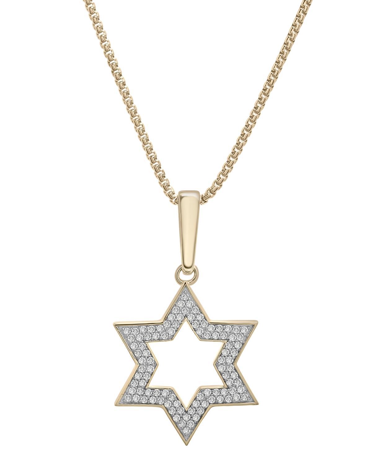 Mens Diamond Star of David 22 Pendant Necklace (1/2 ct. t.w.) Product Image