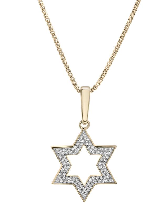 Mens Diamond Star of David 22 Pendant Necklace (1/2 ct. t.w.) Product Image