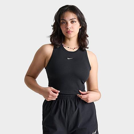 Womens Nike Sportswear Essential Ribbed Cropped Tank Top Product Image