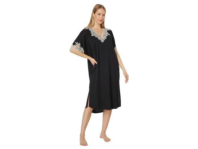 Womens Luxe Shangri La Lace-Trimmed Nightgown Product Image