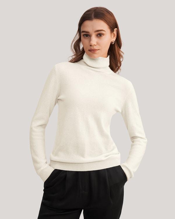 Pure Cashmere Turtleneck Sweater Product Image