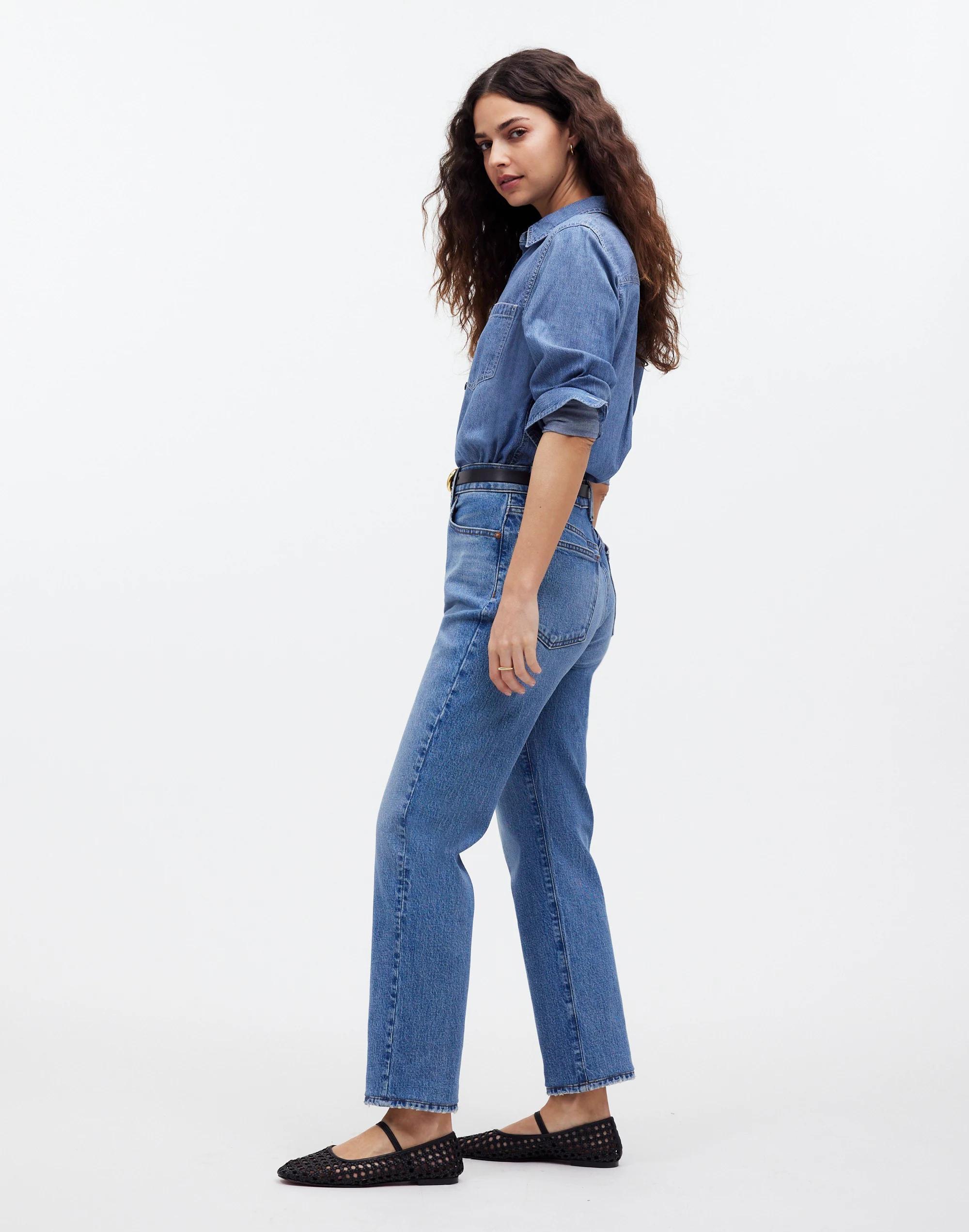 The '90s Straight Crop Jean in Hazeldell Wash Product Image