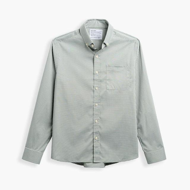 Olive Gingham Men's AeroZero° Sport Shirt Product Image