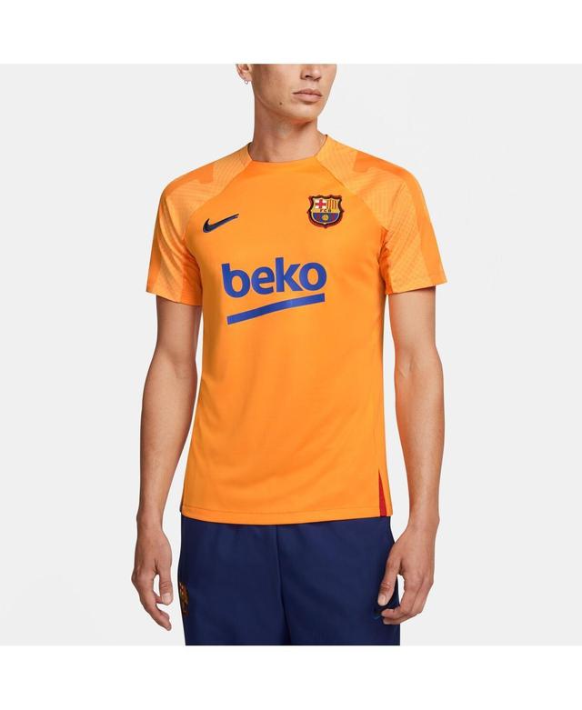 Mens Nike Orange Barcelona 2021/22 Strike Jersey Product Image