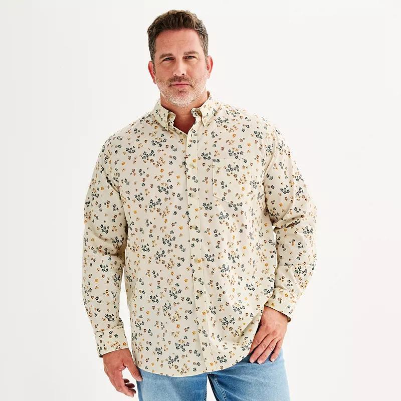 Big & Tall Sonoma Goods For Life Perfect Length Button-Down Shirt, Mens Product Image