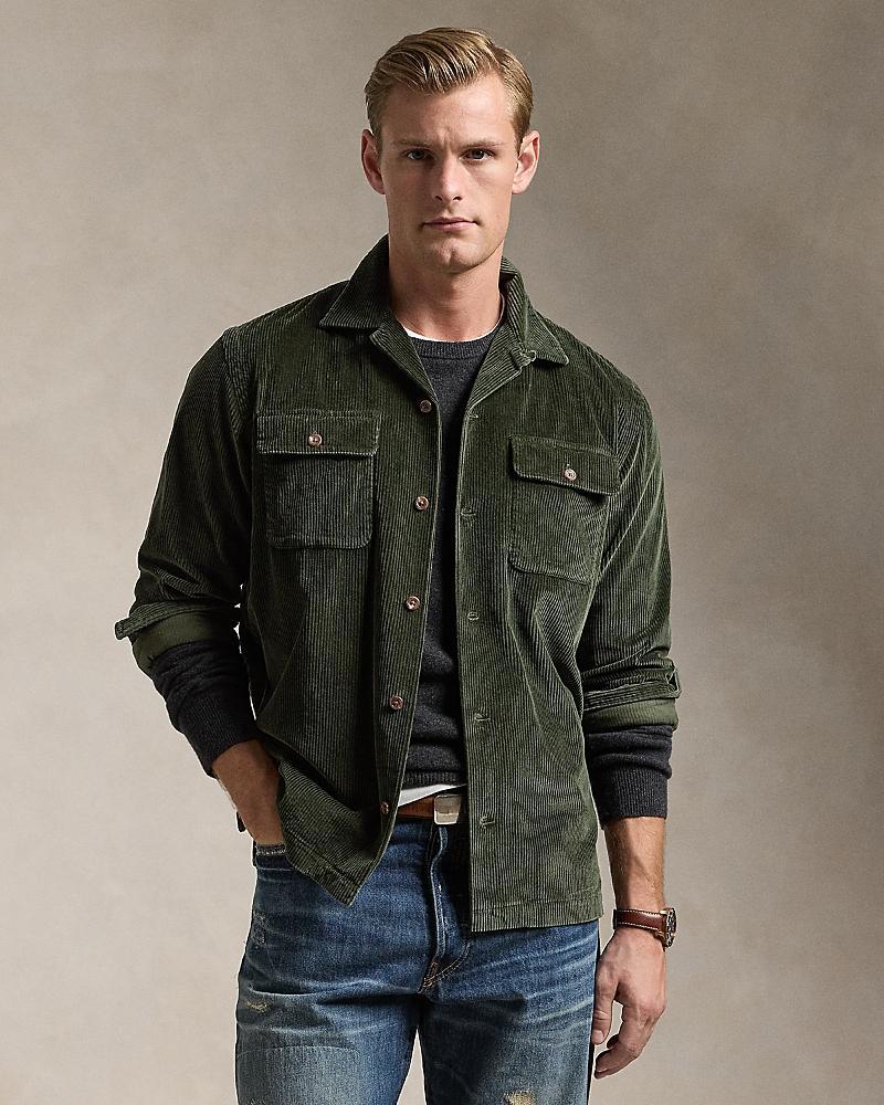 Mens Flannel Stretch Button-Front Shirt Product Image