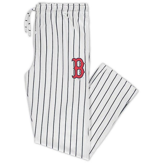 Mens Concepts Sport /Navy Boston Red Sox Big & Tall Pinstripe Sleep Pants Product Image