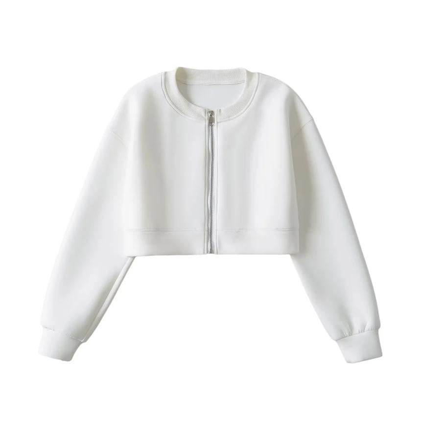 Plain Crop Zip Jacket product image