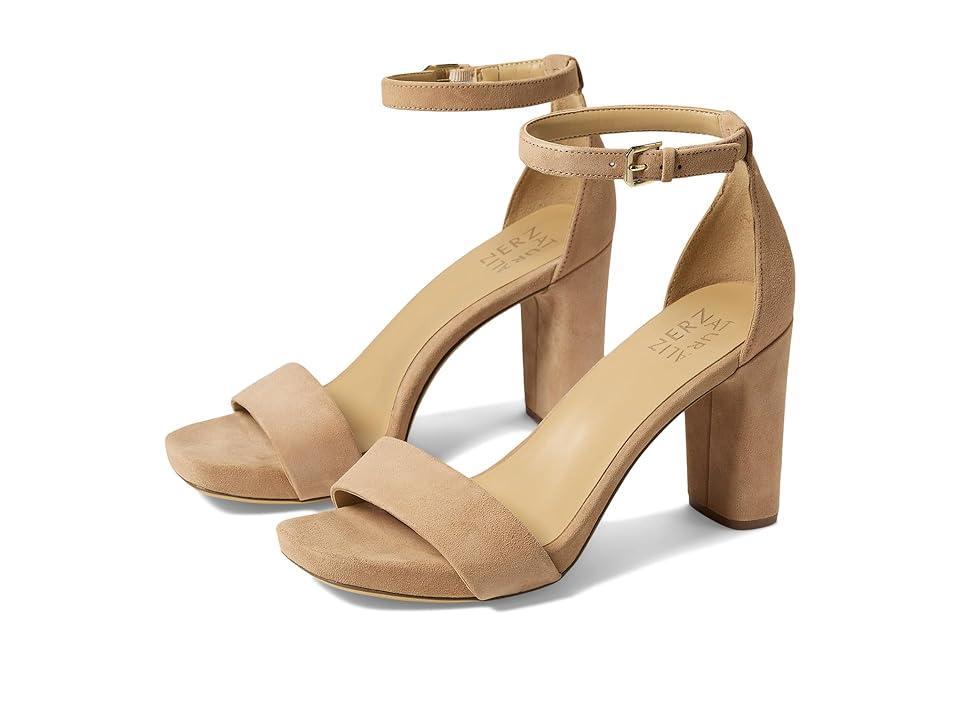 Naturalizer Joy Ankle Strap Suede Square Toe Dress Sandals Product Image