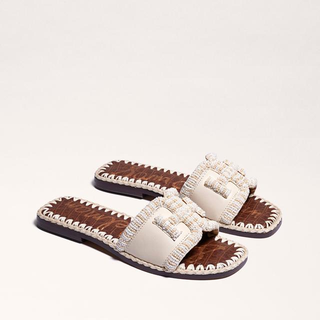 Sam Edelman Fitz Slide Sandal Ivory Leather Product Image