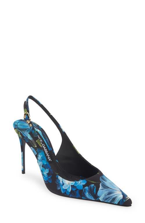 Dolce & Gabbana Lollo Floral Slingback Pump Product Image