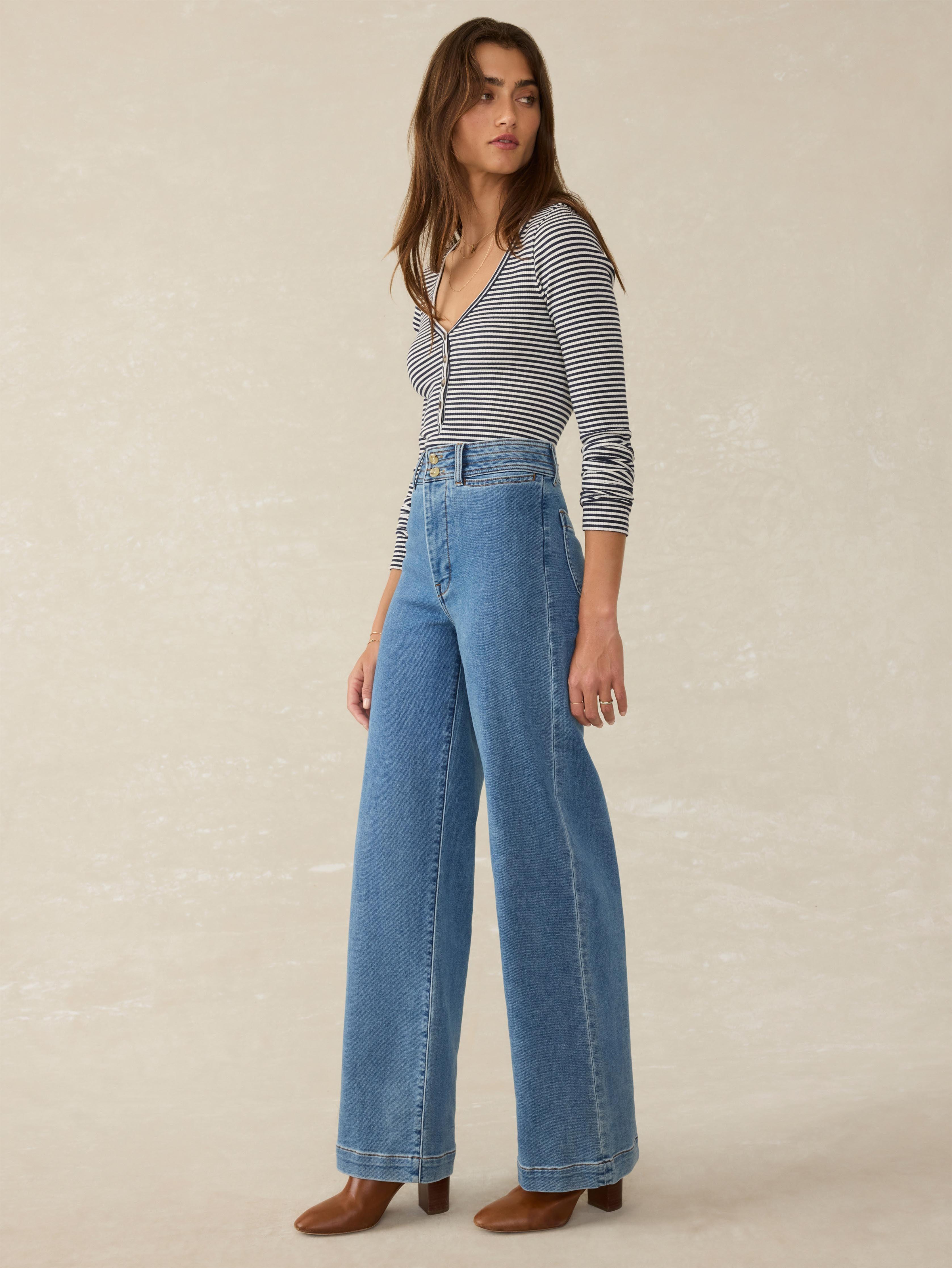 Stretch Terry Harbor Pant - Baylight Wash Female Product Image