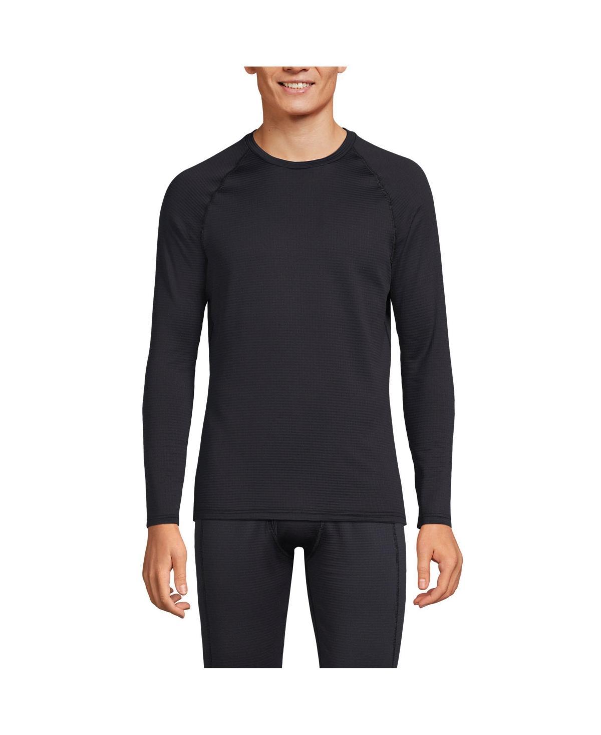 Mens Lands End Stretch Thermaskin Long Underwear Crewneck Base Layer Top Product Image