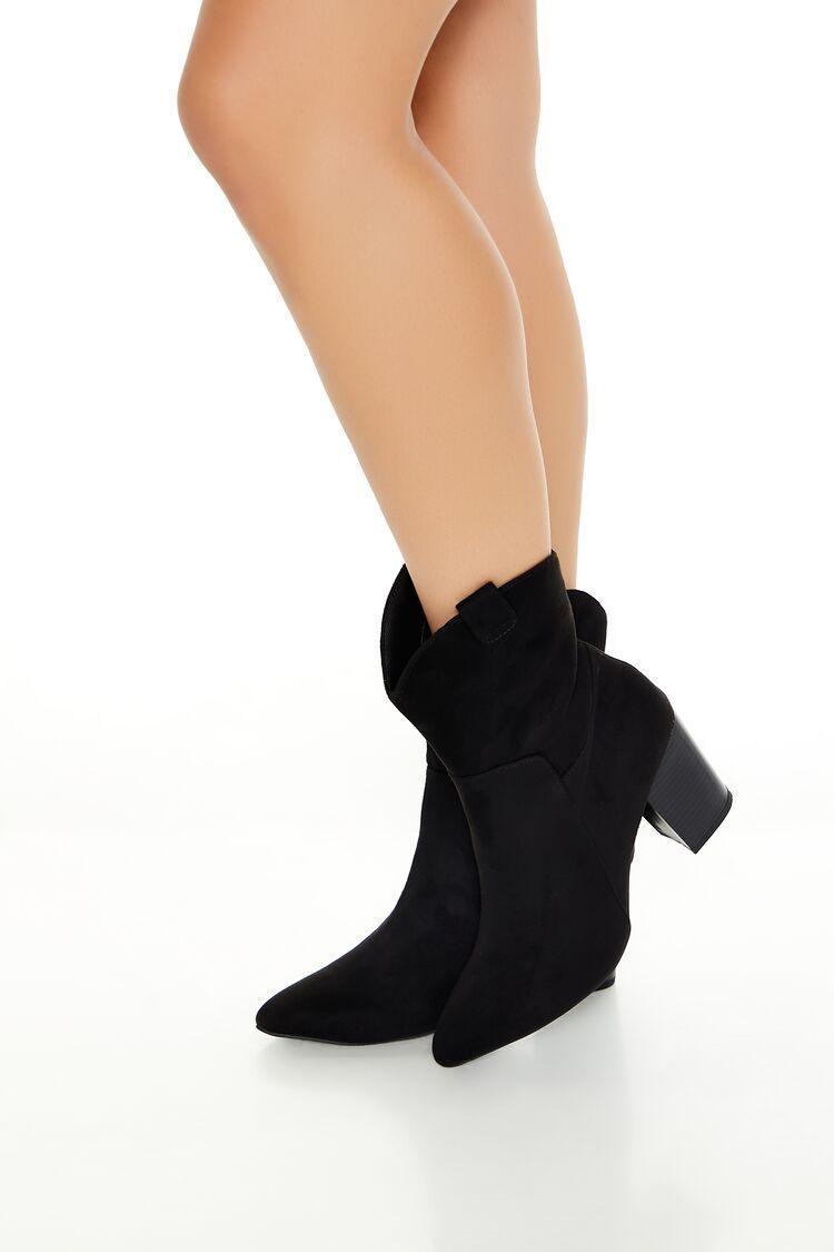 Faux Suede Cowboy Booties | Forever 21 Product Image