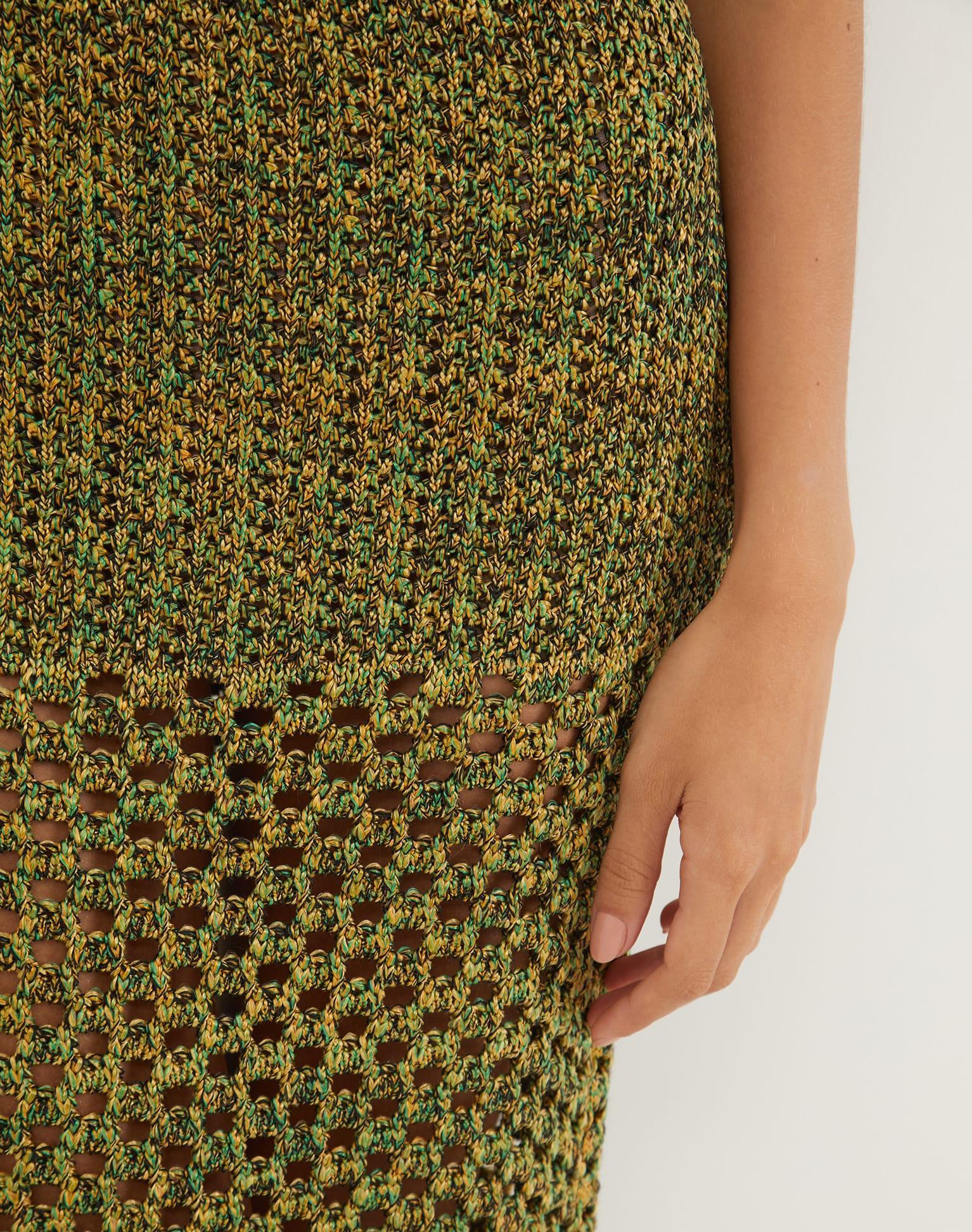 Knit Aria Midi Skirt - Green Product Image